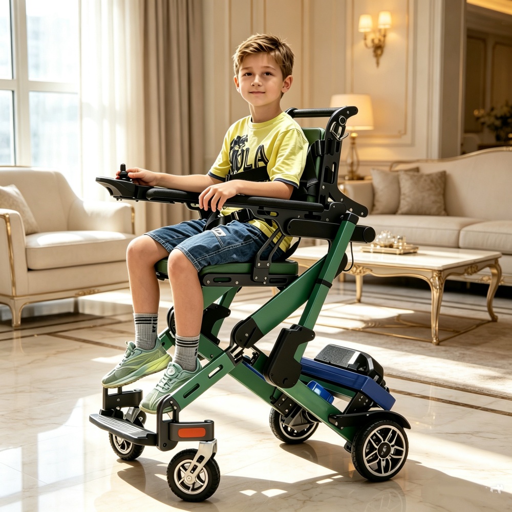 3 in 1 Child Electric Wheelchair with Standing Function | Pediatric Gait Trainer for Cerebral Palsy & Stroke Recovery - Image 7