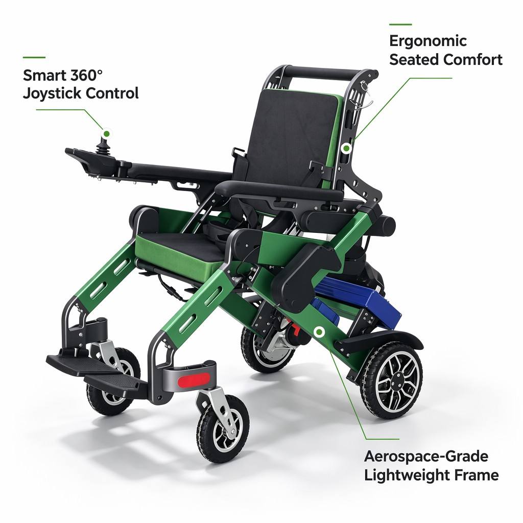 3 in 1 Child Electric Wheelchair with Standing Function | Pediatric Gait Trainer for Cerebral Palsy & Stroke Recovery - Image 3