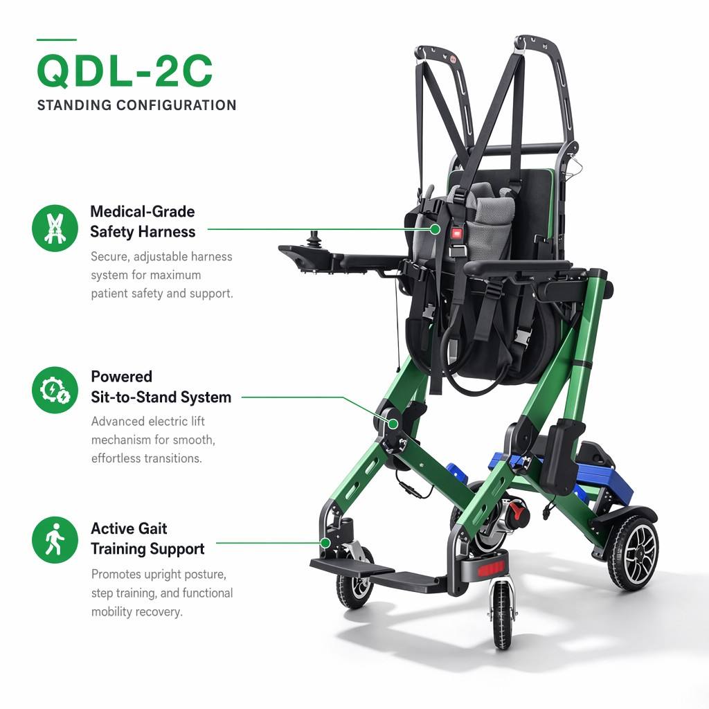 3 in 1 Child Electric Wheelchair with Standing Function | Pediatric Gait Trainer for Cerebral Palsy & Stroke Recovery - Image 4