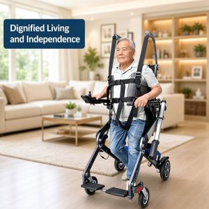 Professional Adult Powered Standing Wheelchair QDL-2A-H | Clinical Gait Training System for Rehab Centers