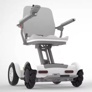 Climber-A1 Pro Foldable Electric Wheelchair | APP Control Smart Automatic Folding Mobility Scooter with Dual Brushless Motors, 10" Omni-Directional Wheels & 30km Range | 120kg Capacity, CE Certified, Lightweight Aluminum — for Elderly, Handicapped & Home Care