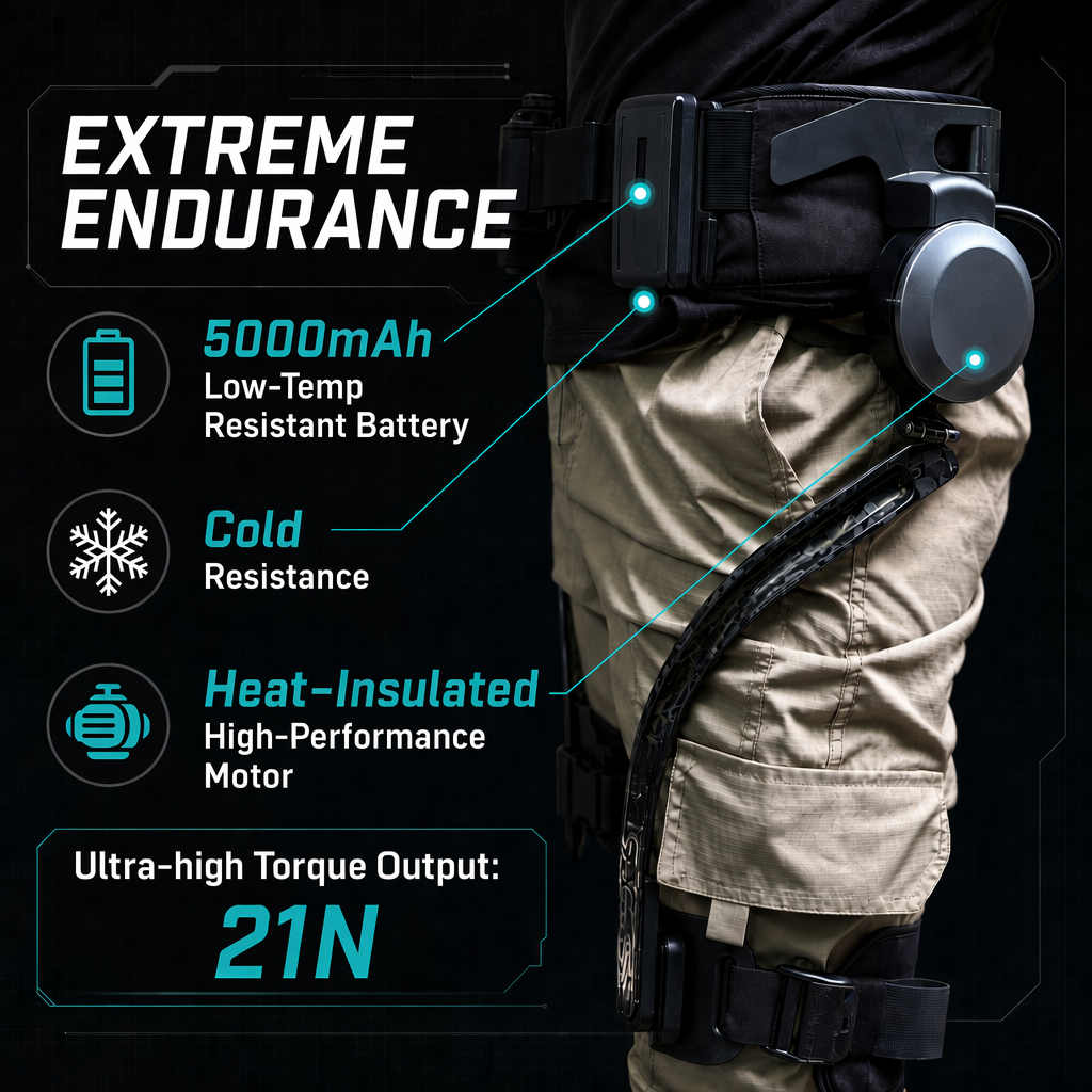 AI Exoskeleton Robot C2 for Outdoor Hiking | 2kg Ultra-Light Carbon Fiber Walking Assistant | 21N Torque - Image 8