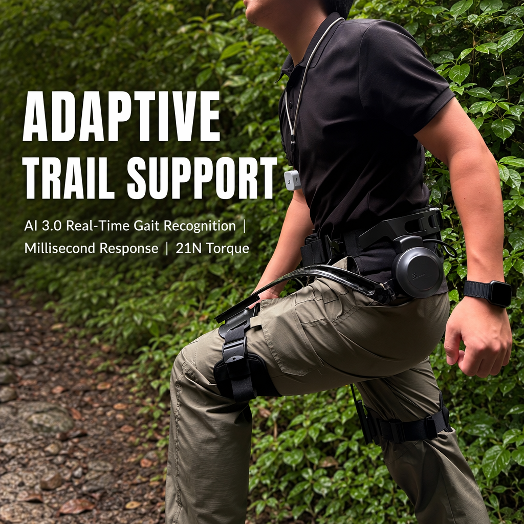 AI Exoskeleton Robot C2 for Outdoor Hiking | 2kg Ultra-Light Carbon Fiber Walking Assistant | 21N Torque - Image 7