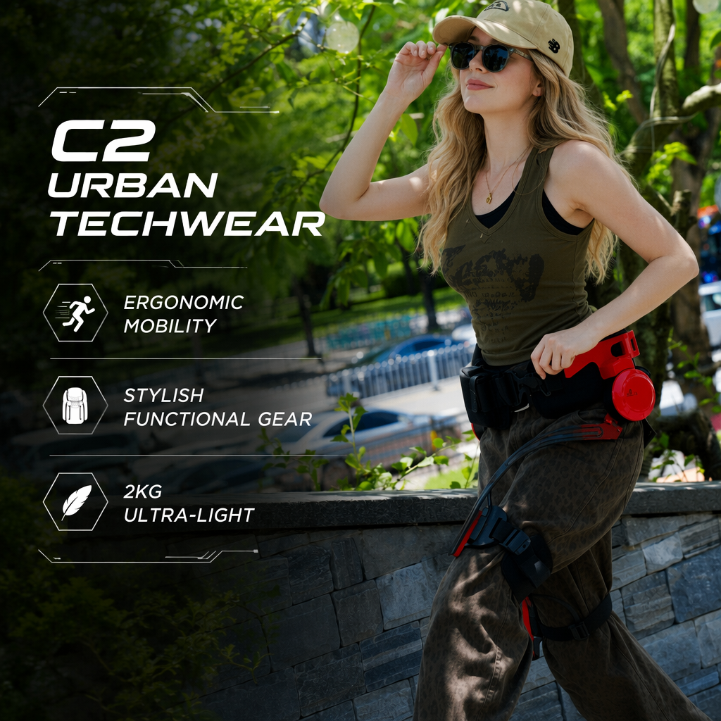 AI Exoskeleton Robot C2 for Outdoor Hiking | 2kg Ultra-Light Carbon Fiber Walking Assistant | 21N Torque - Image 5