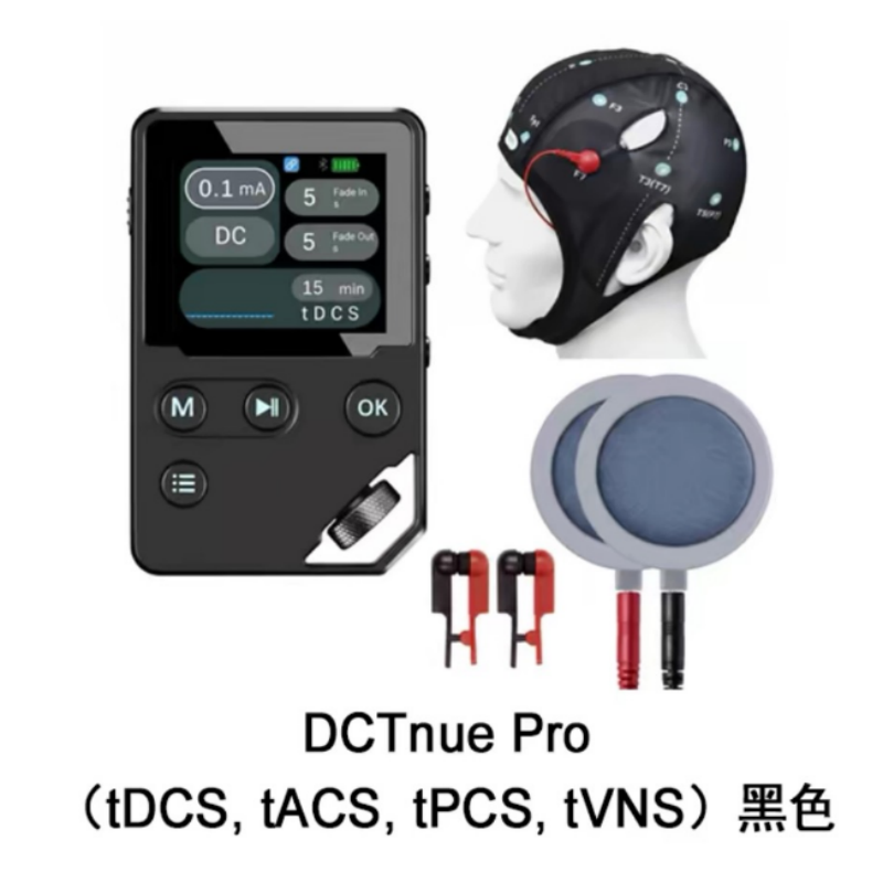 DCTune Pro tDCS Brain Stimulation Device | Transcranial Direct Current Stimulation Kit with tDCS, tACS, tPCS & tVNS Modes, 0.1–4.5mA, iOS App Control | Portable 140g Wellness & Performance Tuning Device - Image 3
