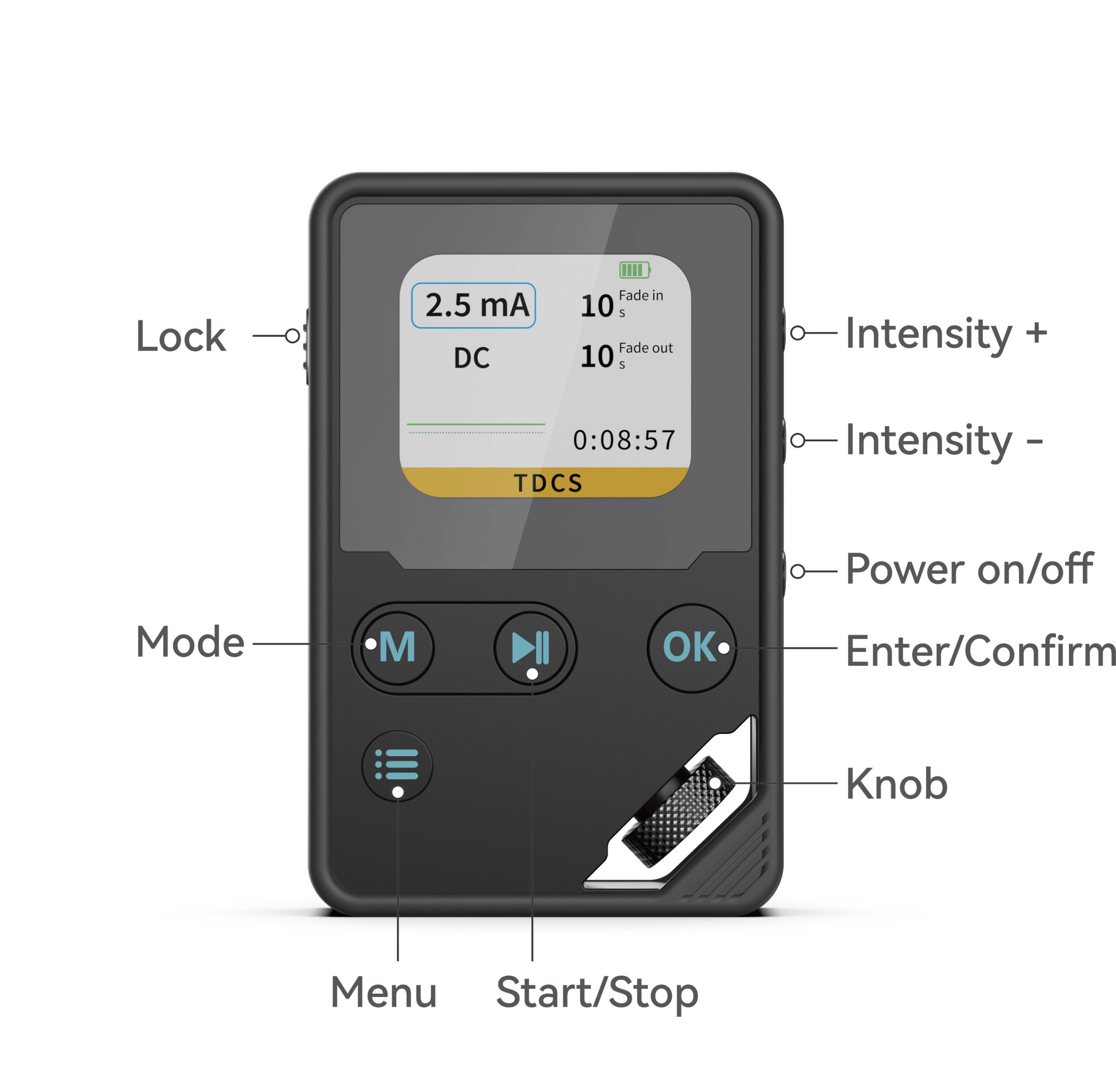 DCTune Pro tDCS Brain Stimulation Device | Transcranial Direct Current Stimulation Kit with tDCS, tACS, tPCS & tVNS Modes, 0.1–4.5mA, iOS App Control | Portable 140g Wellness & Performance Tuning Device - Image 6